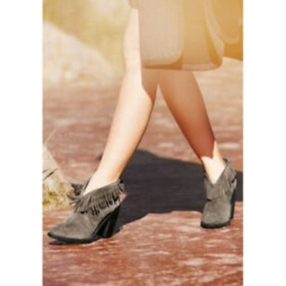 Joie | Loren Fringe Ankle Bootie - Picture 1 of 8